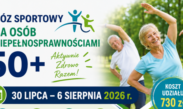 Obóz sportowy dla osób z niepełnosprawnościami 50+